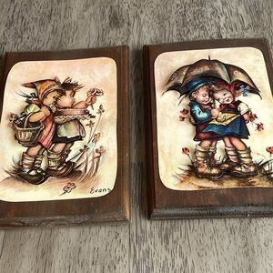 Set of 2 Evan’s Hummel Wall Hanging Prints